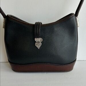 Brighton Black and Brown‎ Leather Men's Bag